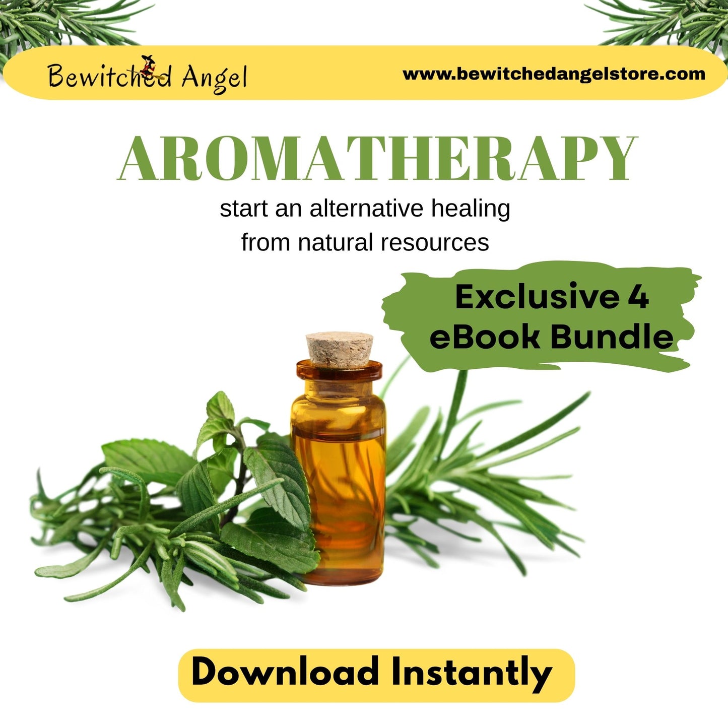 Aromatherapy eBook Bundle | 4 Essential Oil Guides | Instant Download