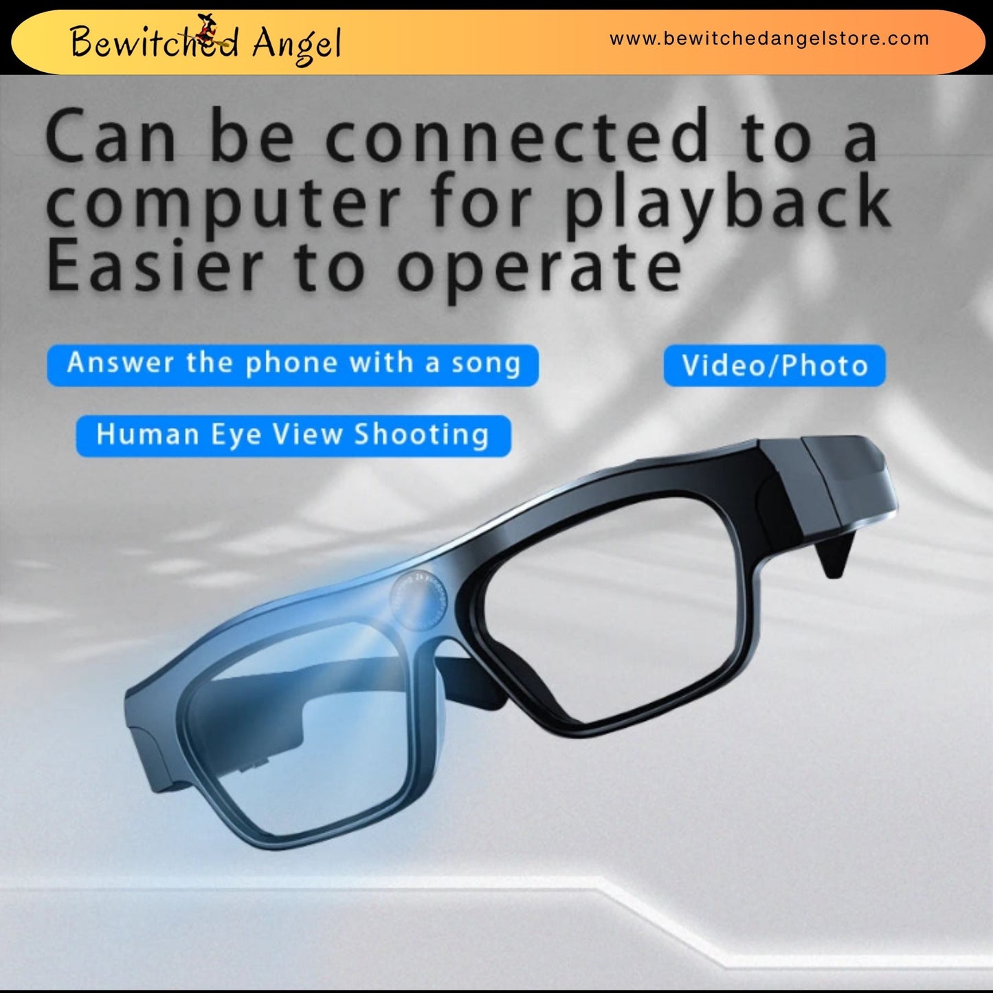 Smart 4K Camera Glasses with Bluetooth Audio – Waterproof & UV Polarised Lenses