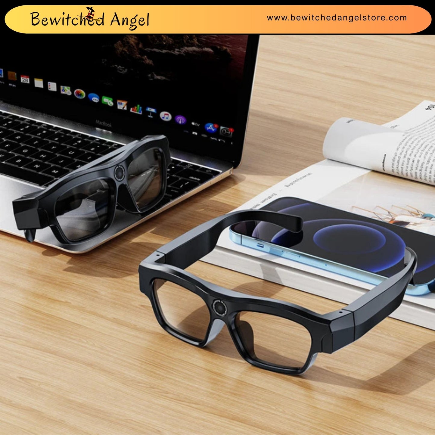 Smart 4K Camera Glasses with Bluetooth Audio – Waterproof & UV Polarised Lenses
