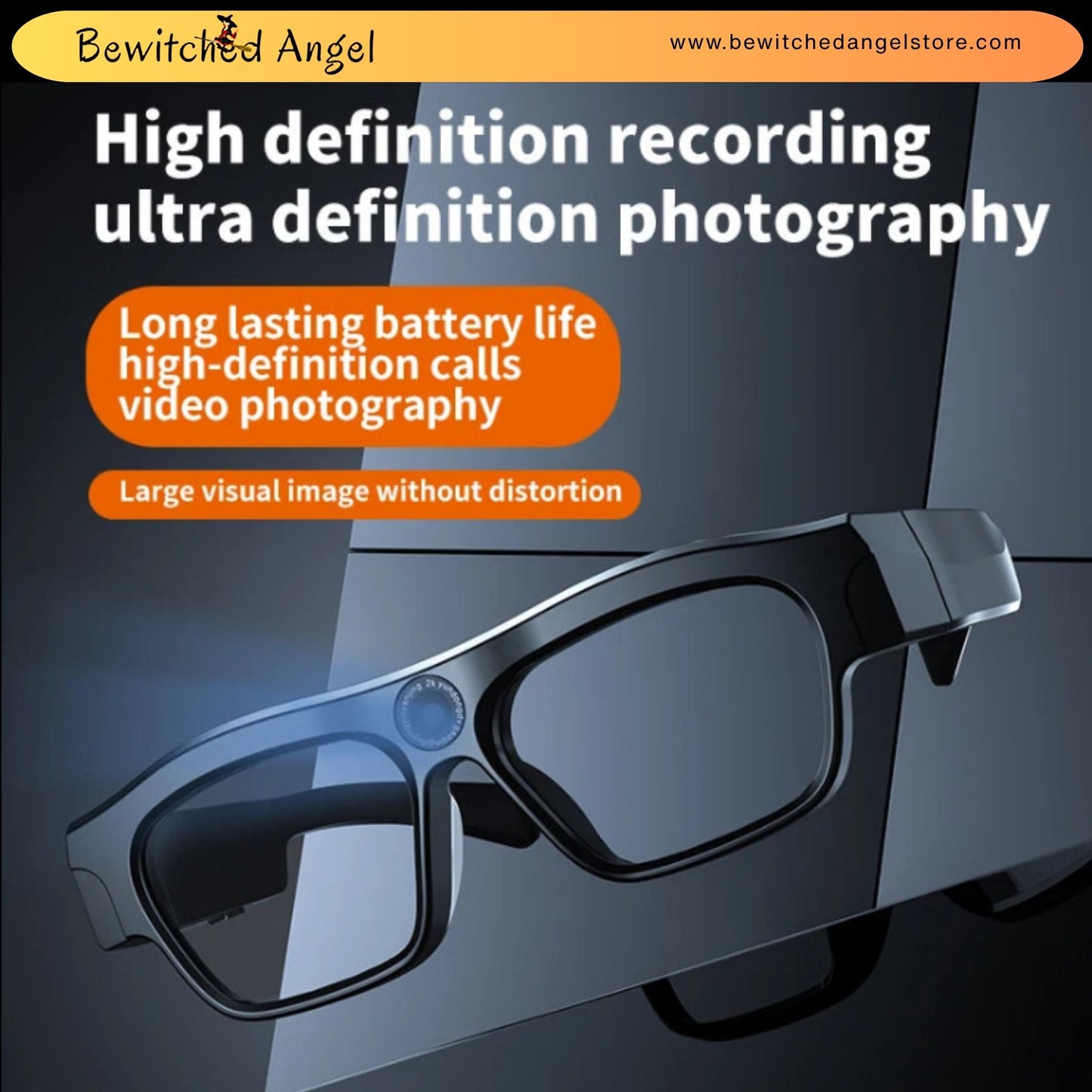 Smart 4K Camera Glasses with Bluetooth Audio – Waterproof & UV Polarised Lenses