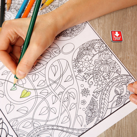 Colouring Pages Bundle – 37 Printable Designs for All Ages