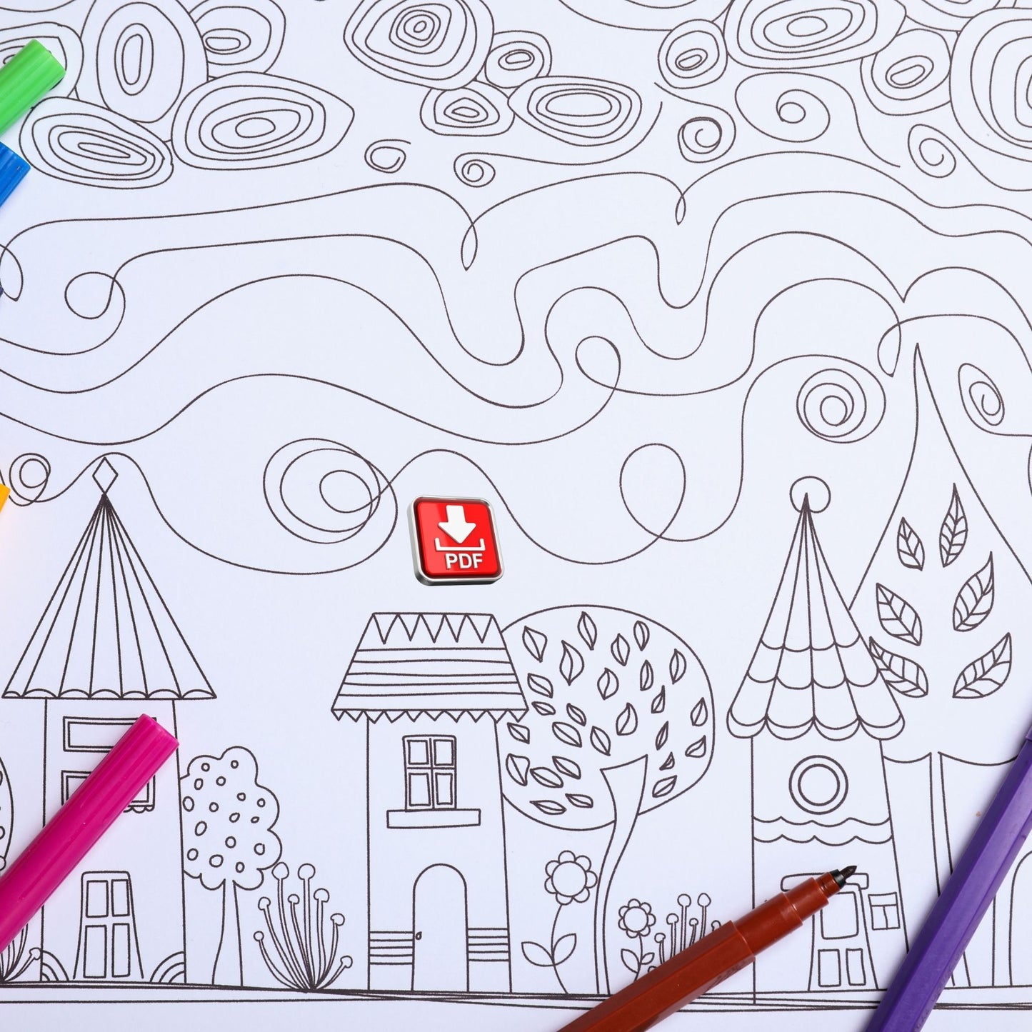 Colouring Pages Bundle – 37 Printable Designs for All Ages