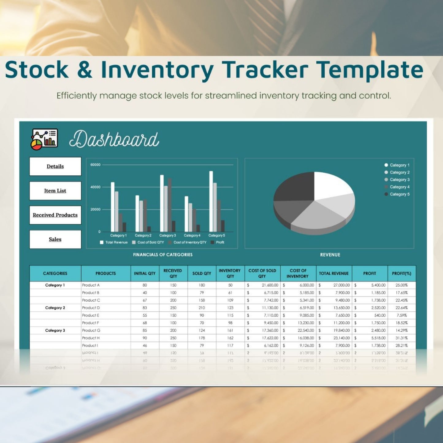 Small Business Financial Spreadsheet Bundle | Excel Templates for Bookkeeping & Finance