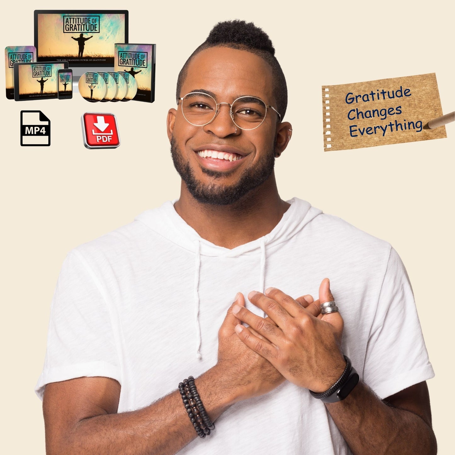 Attitude of Gratitude Toolkit – Attract Abundance & Boost Happiness | Instant Download