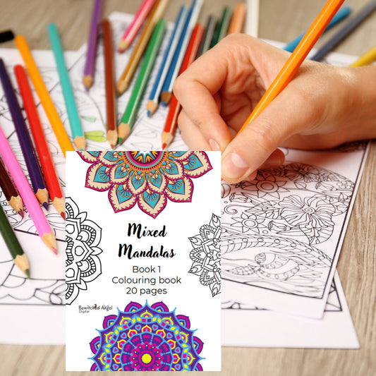 Mixed Mandala Colouring Book – Relax & Unwind | Instant Download
