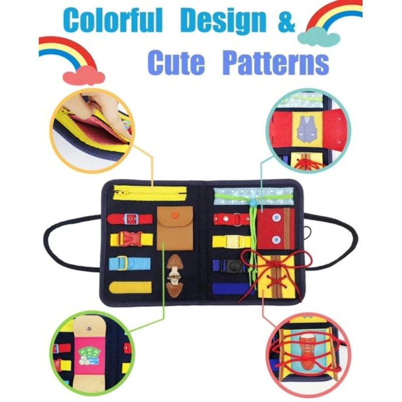 Montessori Sensory Play Board Colourful
