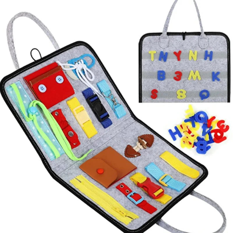 Montessori Sensory Play Board Grey