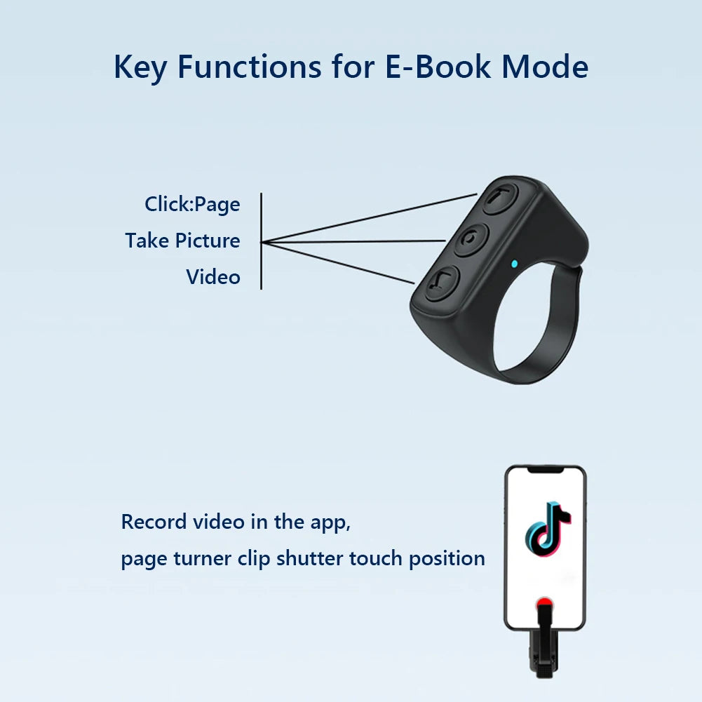 All in One eReader Page Turner and Phone Remote Contol