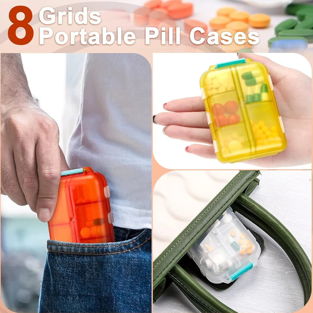10 Compartment Pill Travel Box | Organise & Travel with Ease