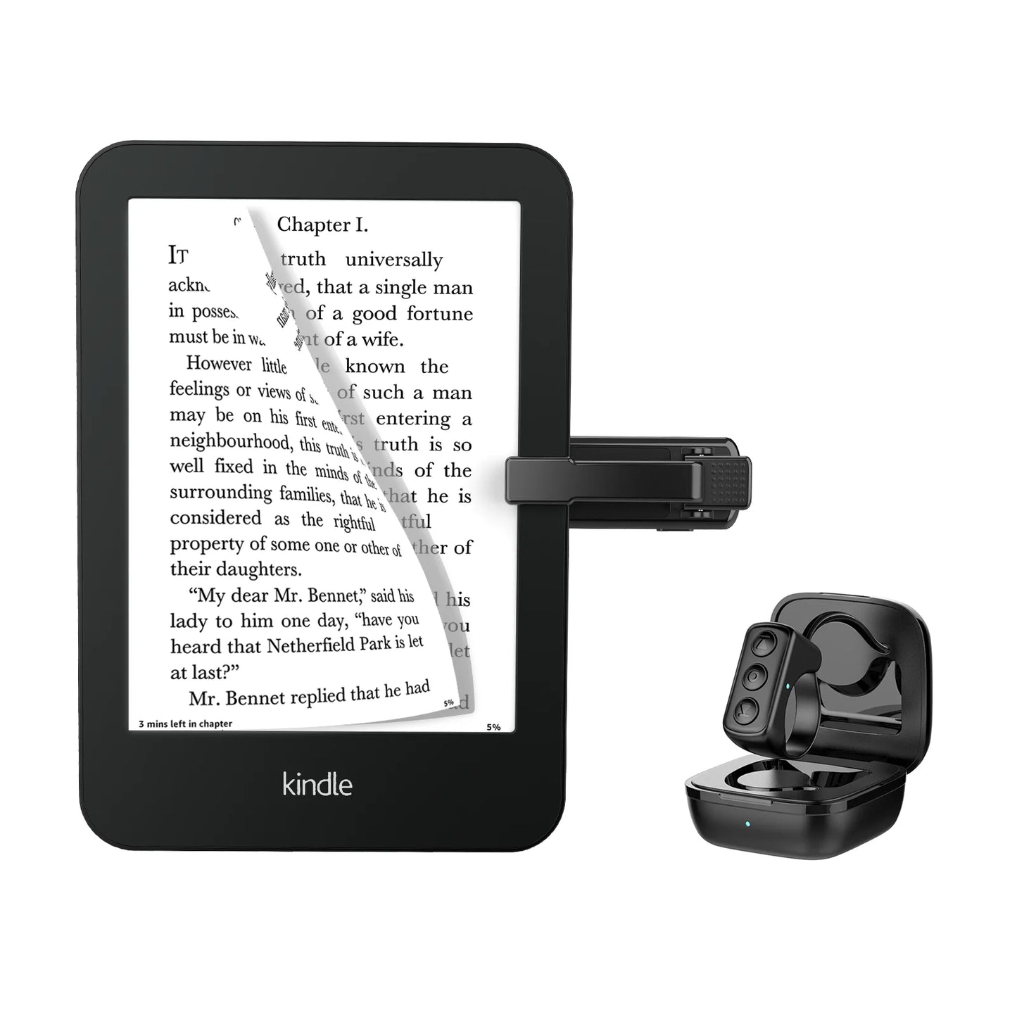 All in One eReader Page Turner and Phone Remote Contol
