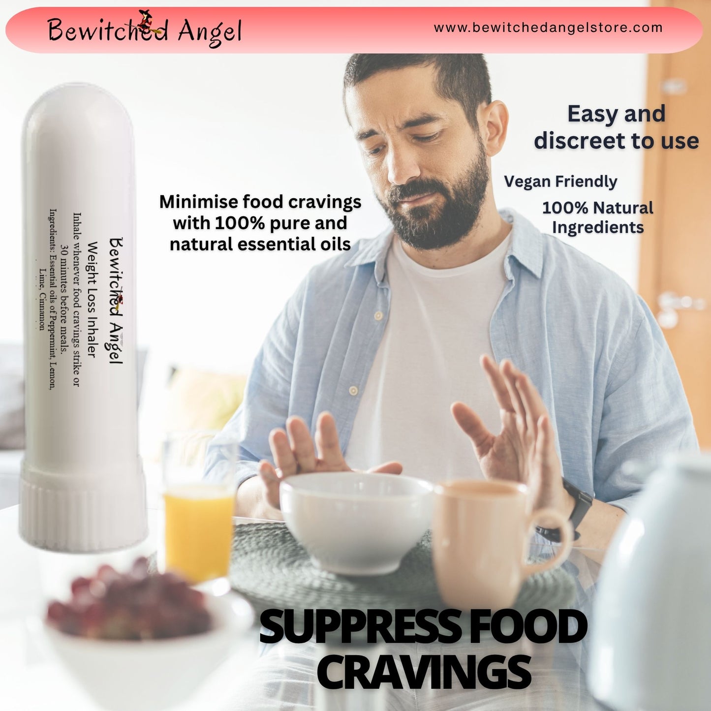Essential Oil Weight Loss Inhaler – Naturally Curb Appetite & Support Your Goals