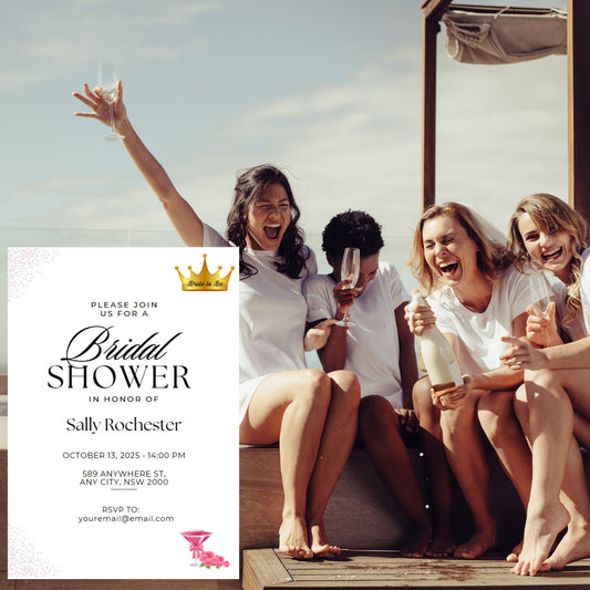 Bridal Shower Invitation - Editable