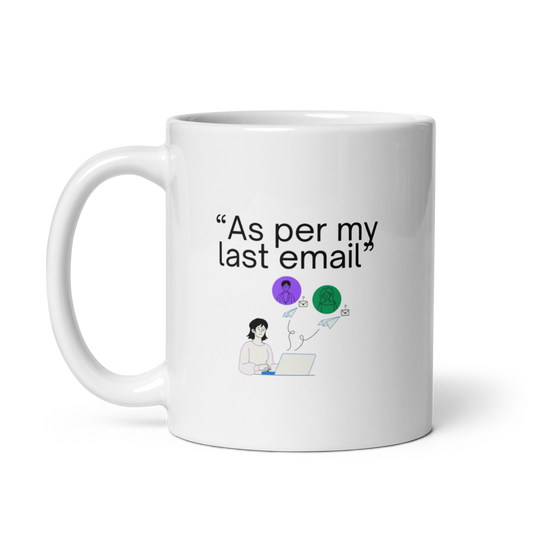 humous corporate jargon mug