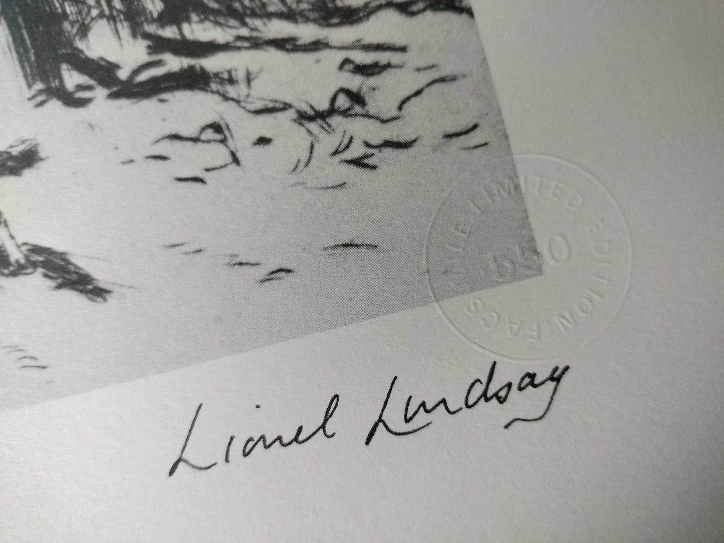 Lionel Lindsay Land of the Crow Limited Edition Facsimile Etching | Australian Art Print