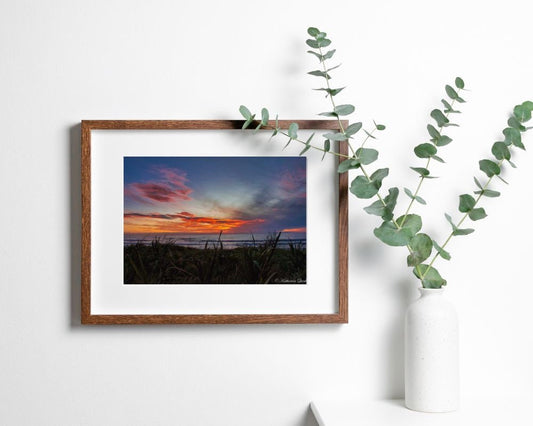 Printable Wall Art - "Hot Clouds Sunset" - Digital Photography - Instant Download