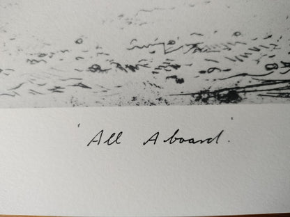 Lionel Lindsay All Aboard Limited Edition Facsimile Etching | Australian Art Print