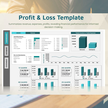 Small Business Financial Spreadsheet Bundle | Excel Templates for Bookkeeping & Finance