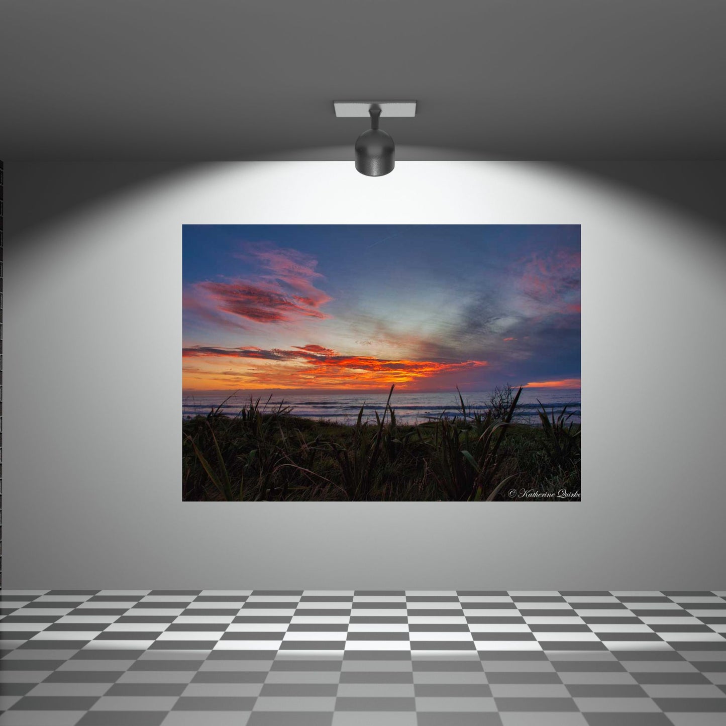 Printable Wall Art - "Hot Clouds Sunset" - Digital Photography - Instant Download