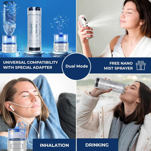 H2 High-Power Hydrogen Water Bottle Generator – 3000 ppb or 9000 ppb