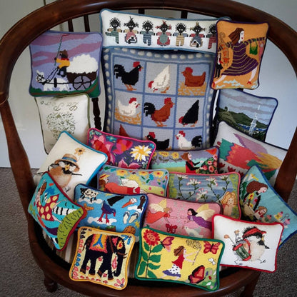 Jennifer Pudney Needlepoint Kit – Fun Designs, perfect for all Skill Levels