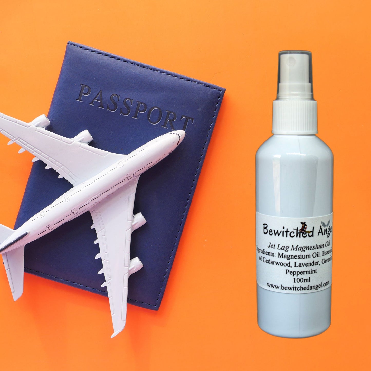 Jet Lag Magnesium Oil Spray - Essential Oil Infused