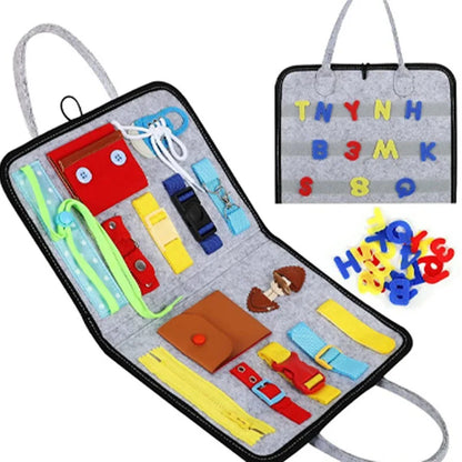 Montessori Sensory Play Board Grey