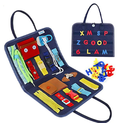Montessori Sensory Play Board Navy
