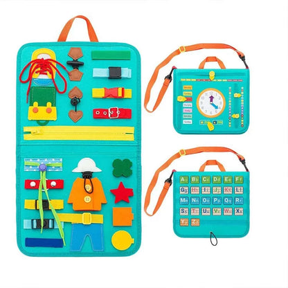 Montessori Sensory Play Board Turquoise