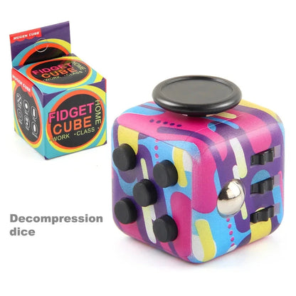 Multi Coloured Fidget Dice