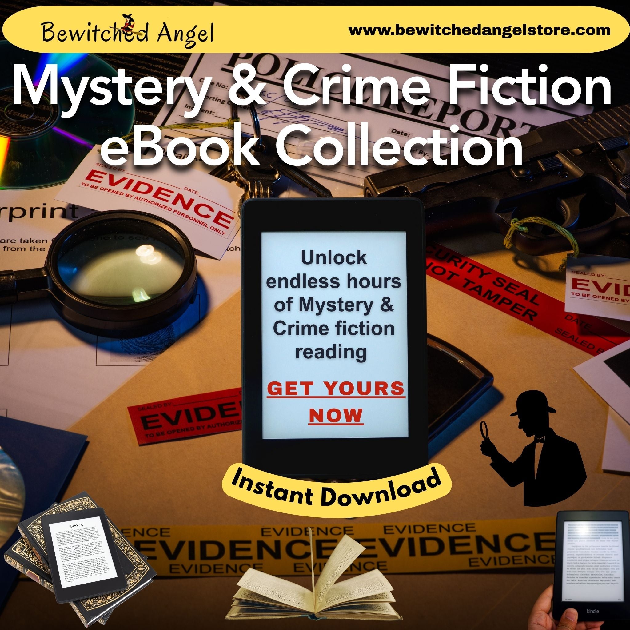 Fictional Crime Mystery & Crime Fiction eBook Collection | Instant Download – Bewitched ...