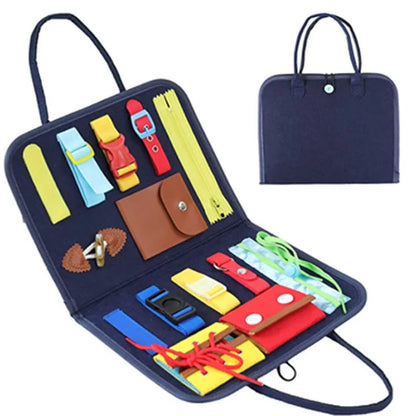 Navy Montessori Sensory Play Board