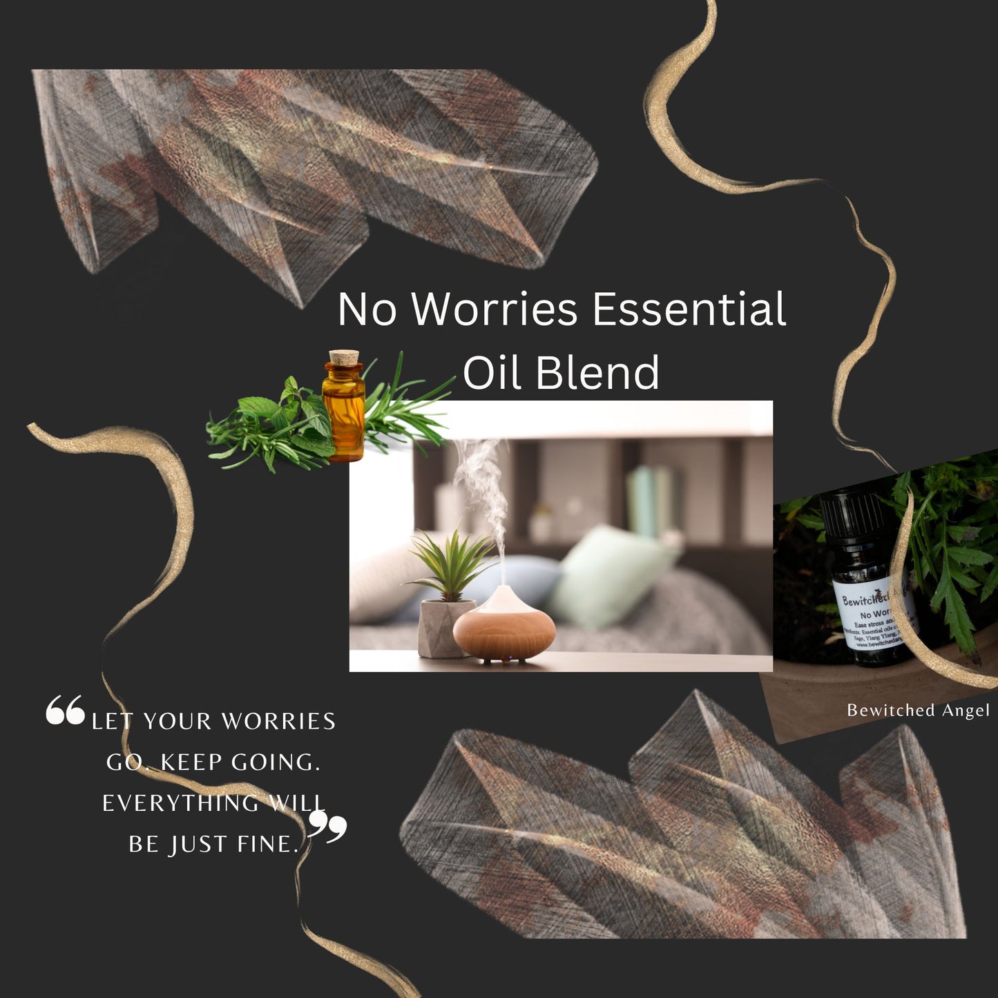 Essential Oil Blend - "No Worries" - Anxiety, Worry & Stress Release Blend