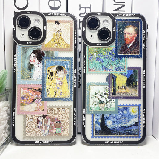 Claude Monet, Gustav Klimt & Van Gough Art Phone Cover for iPhone