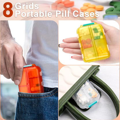 10 Compartment Pill Travel Box | Organise & Travel with Ease