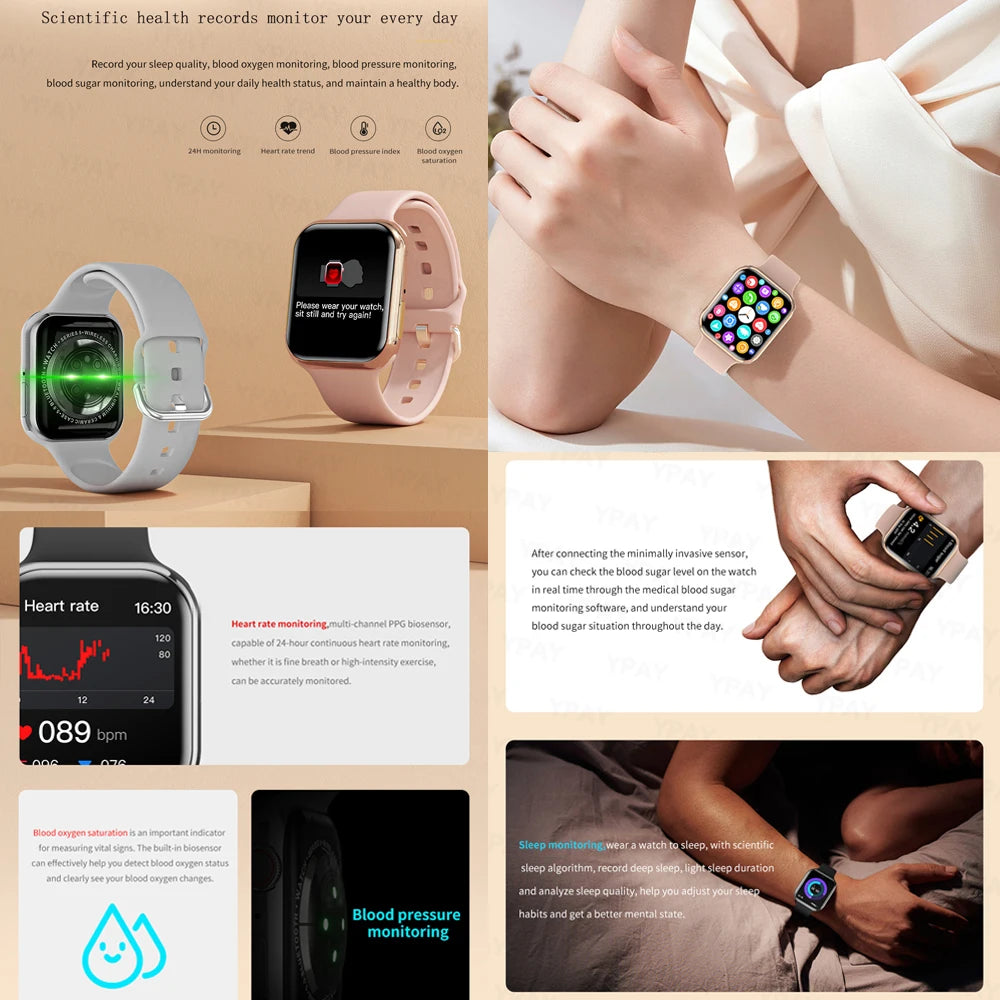 SmartWatch 9 Mini and SmartWatch 9 - supports Android + IOS