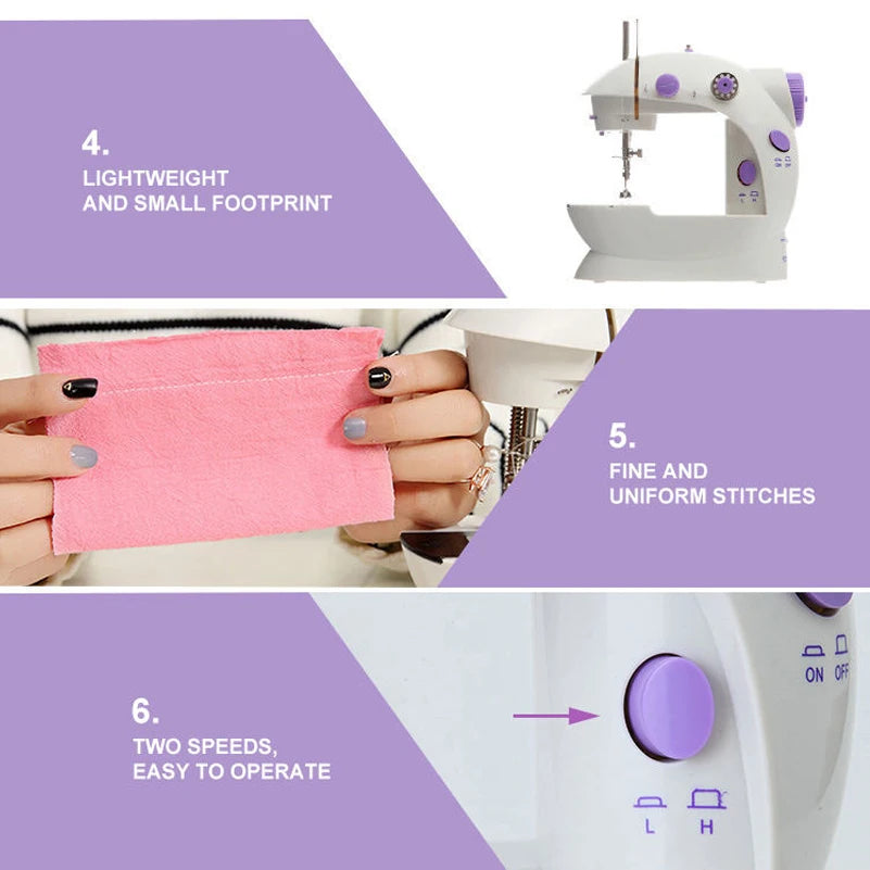 Compact Electric Portable Mini Sewing Machine - Your Ultimate DIY Companion!