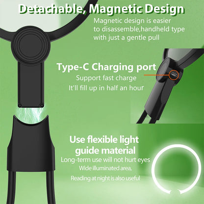 Neck-Mounted- Hands Free Magnifying Craft Light