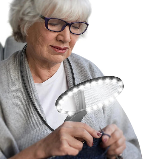 Neck-Mounted- Hands Free Magnifying Craft Light