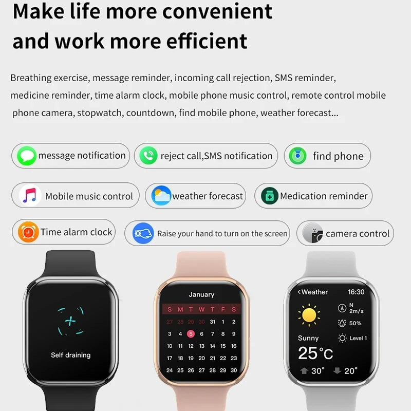 SmartWatch 9 Mini and SmartWatch 9 - supports Android + IOS