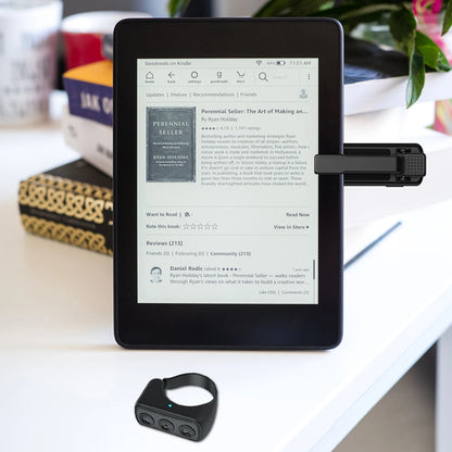 All in One eReader Page Turner and Phone Remote Contol