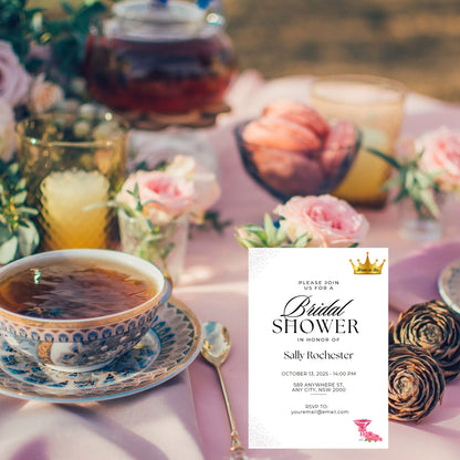 Bridal Shower Invitation - Editable