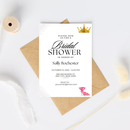 Bridal Shower Invitation - Editable