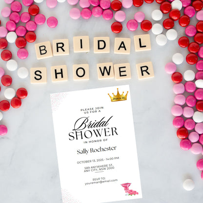 Bridal Shower Invitation - Editable