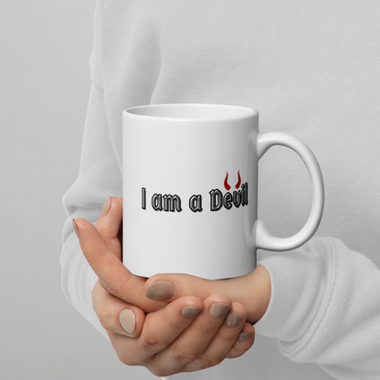 devil hands ceramic mug