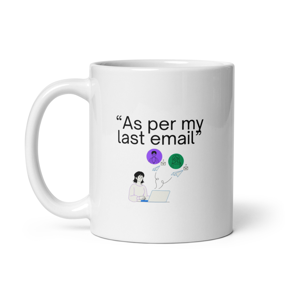 humous corporate jargon mug