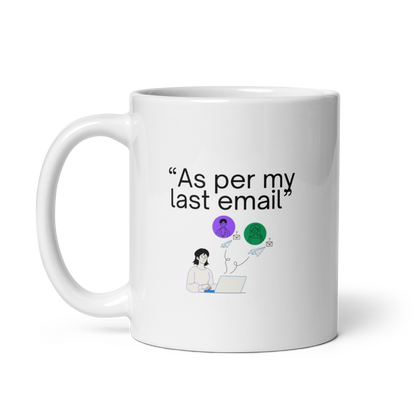 humous corporate jargon mug