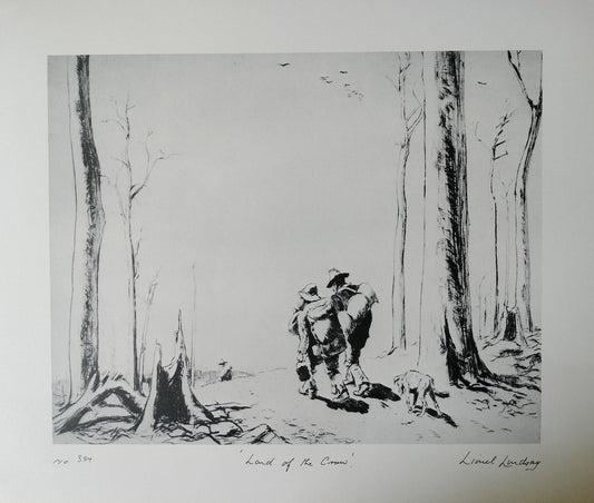 Lionel Lindsay Land of the Crow Limited Edition Facsimile Etching | Australian Art Print