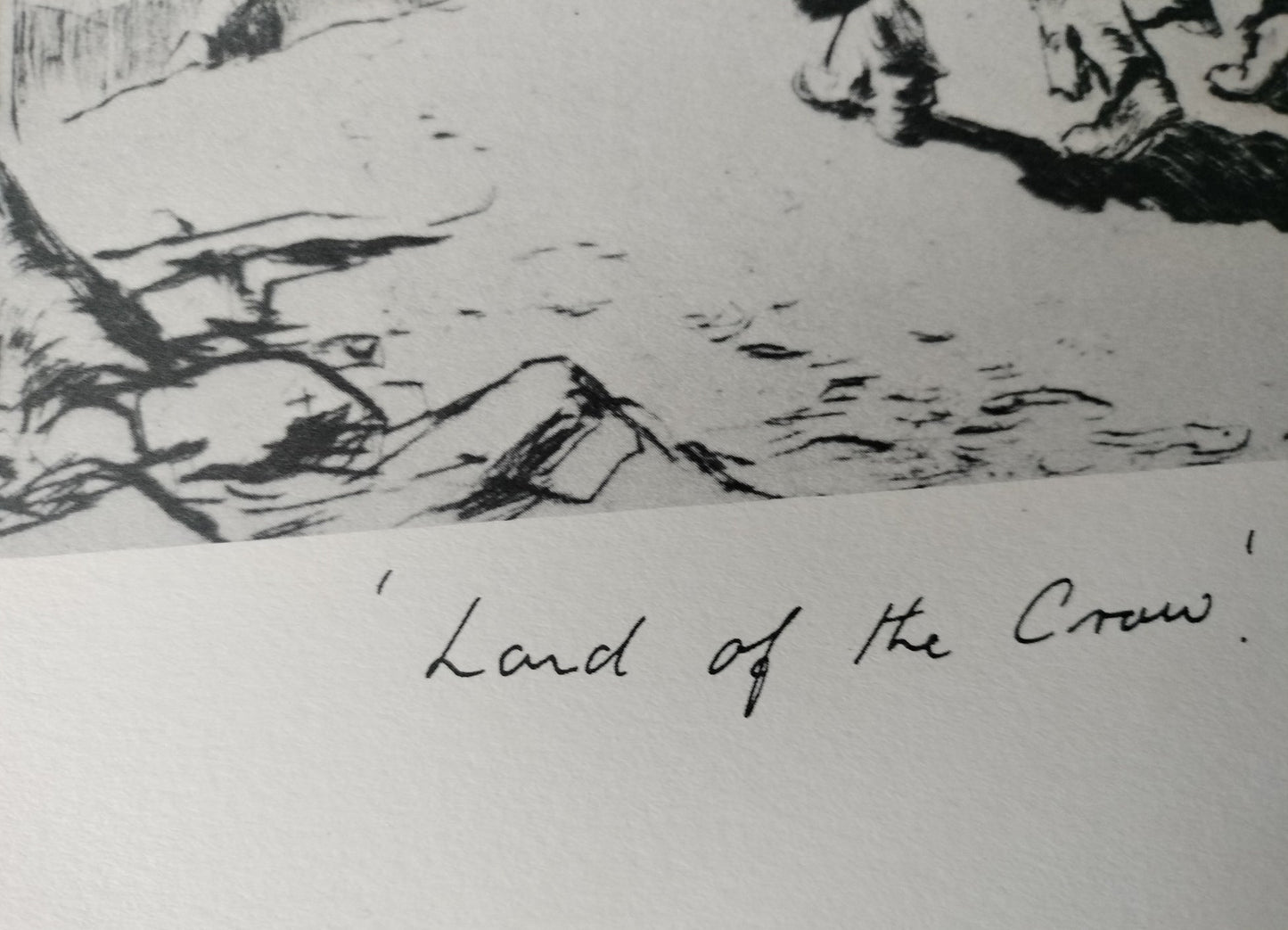 Lionel Lindsay Land of the Crow Limited Edition Facsimile Etching | Australian Art Print