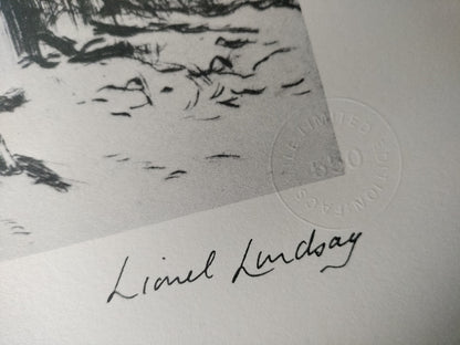 Lionel Lindsay Land of the Crow Limited Edition Facsimile Etching | Australian Art Print