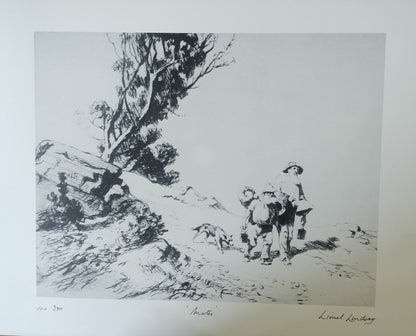 Lionel Lindsay Mates Limited Edition Facsimile Etching | Australian Bush Art Print